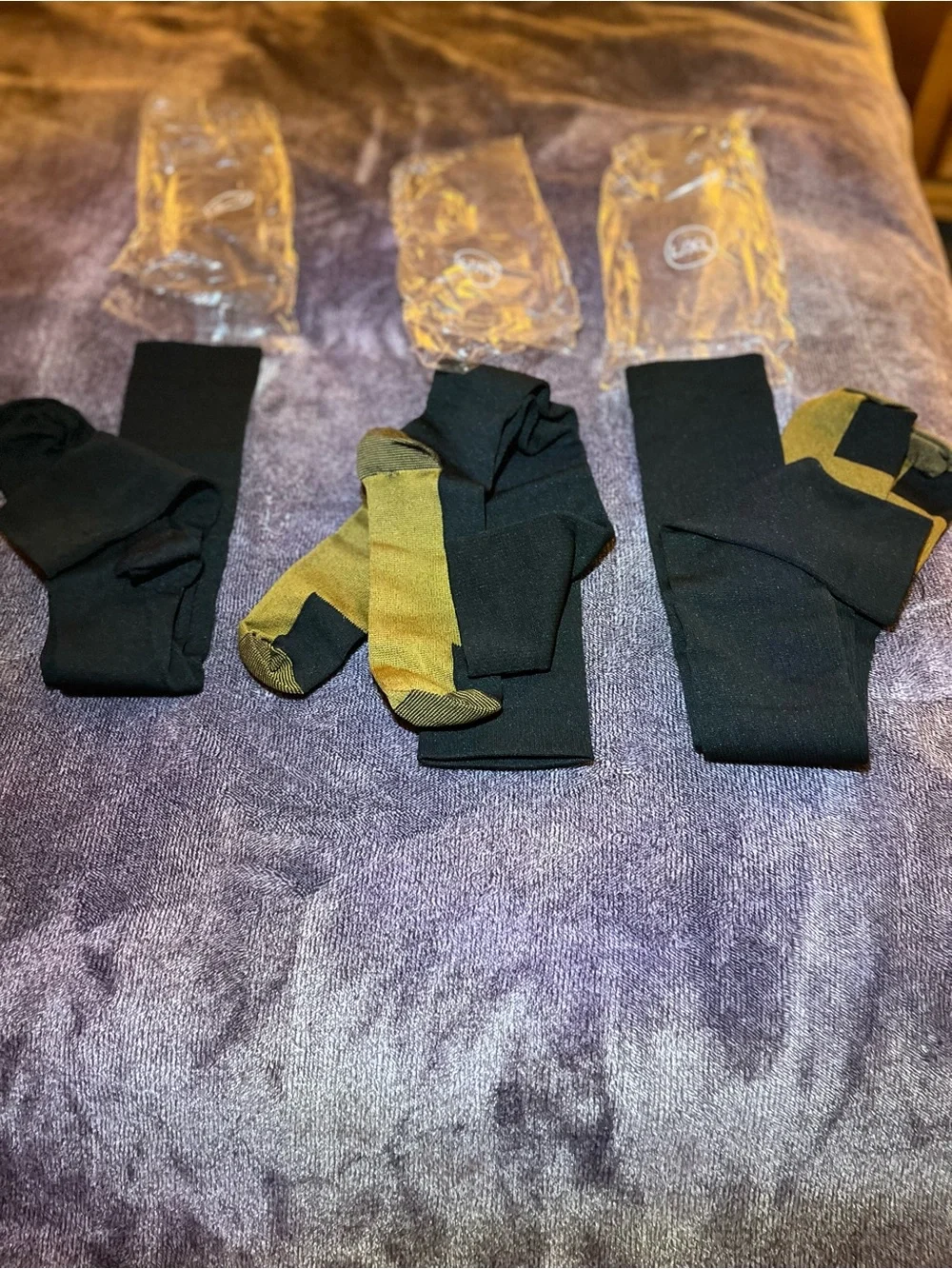 3 Pair Athletic Compression Socks for Enhanced Performance UNISEX